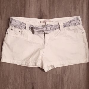 White Jean shorts sz 15 junior